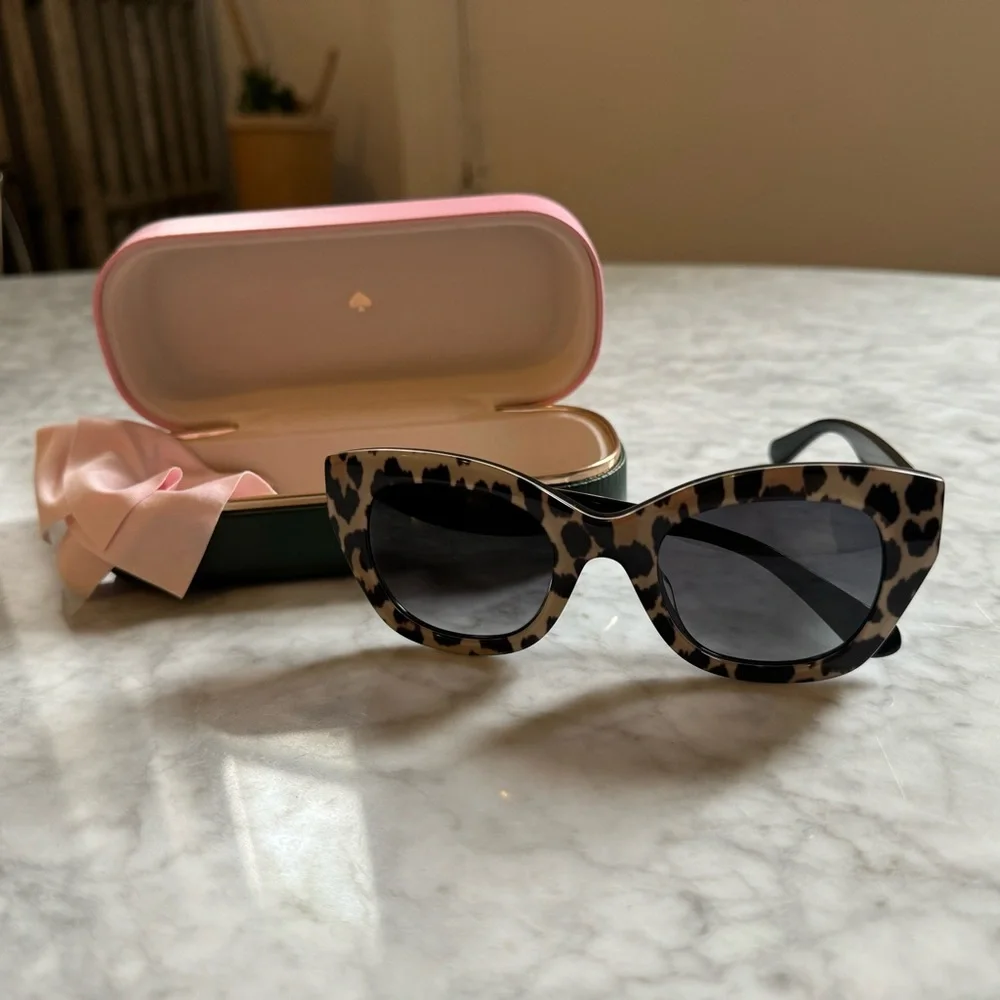 Kate Spade Leopard Cat-Eye Sunglasses